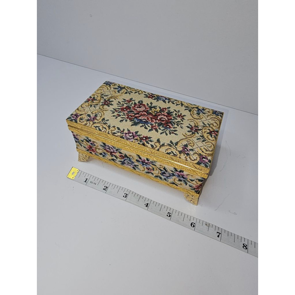 Floral Tapestry Jewelry Box - Picture 5 of 12